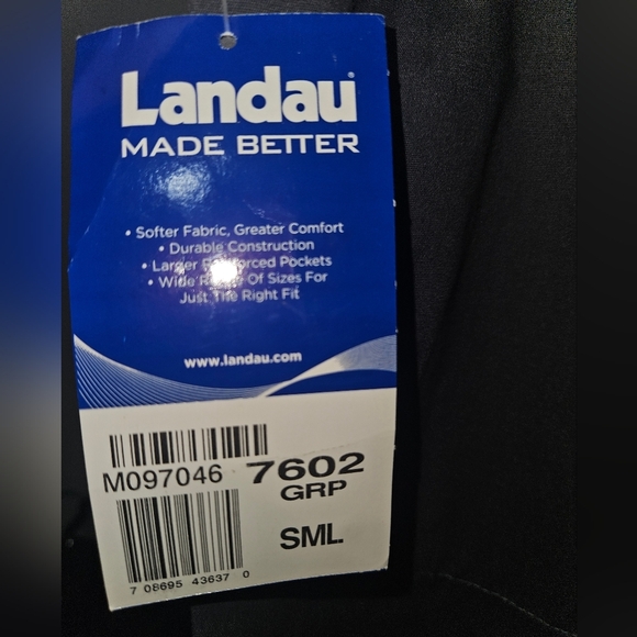 NWT Landau Drawstring Waist Scrub Pants - Picture 3 of 3